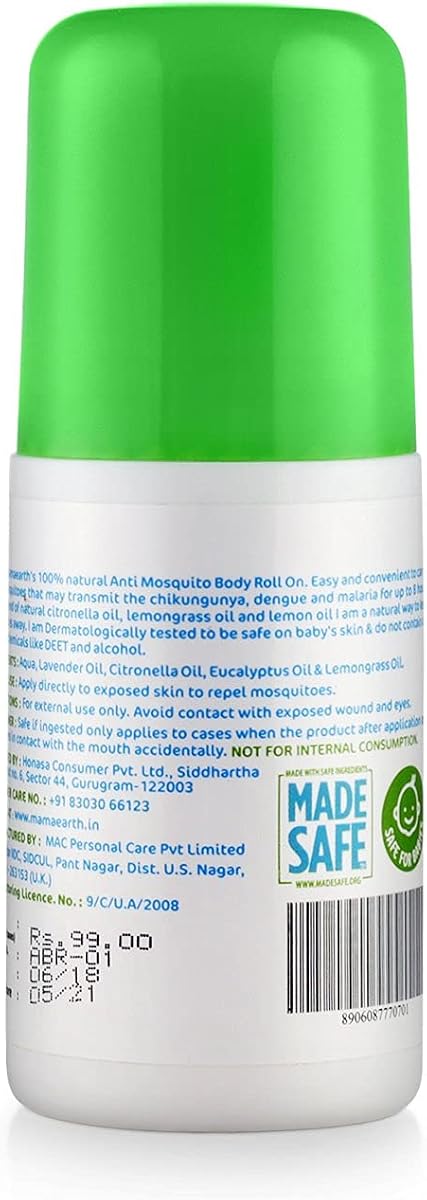 Mamaearth Anti Mosquito Body Roll-On - Natural Oils, DEET-Free, 40ml - Image 3