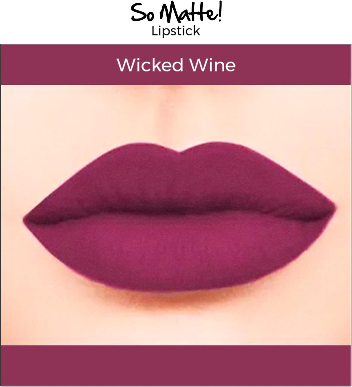 Nykaa So Matte! Lipstick Wicked Wine 07 - Colour Cosmetics - Image 3