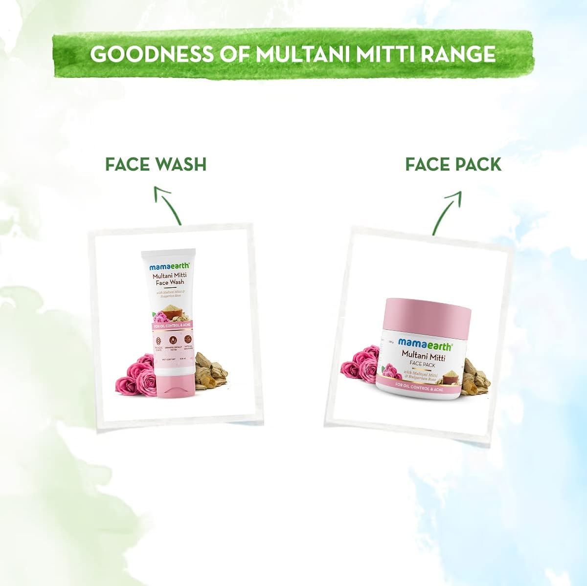 Mamaearth Face Cleanser with Multani Mitti & Bulgarian Rose - 100ml - Image 6