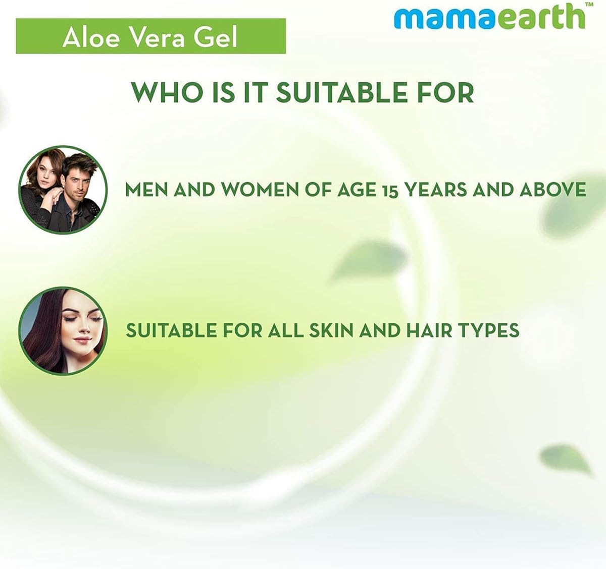 Mamaearth Aloe Vera Gel for Skin & Hair - Hydrating, 300ml - Image 6