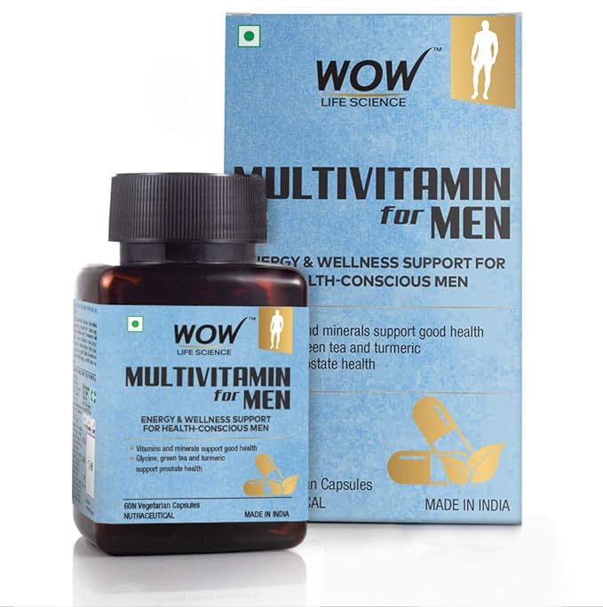 Wow Life Science Multi-VITAMIN Capsules for Men - 60 Count