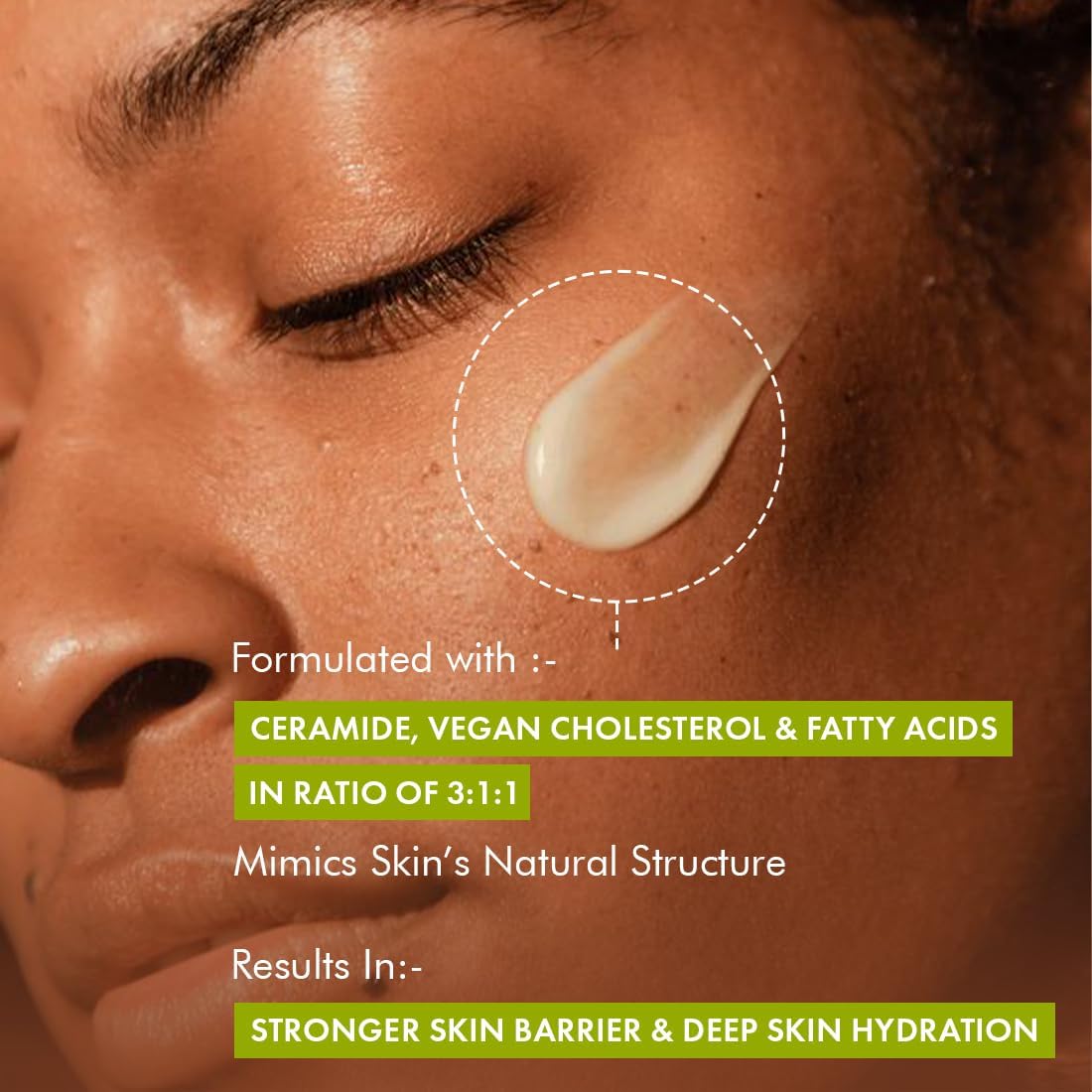 mCaffeine Green Tea Oil-Free Moisturizer with Niacinamide 5% - 72hrs Hydration - Image 3