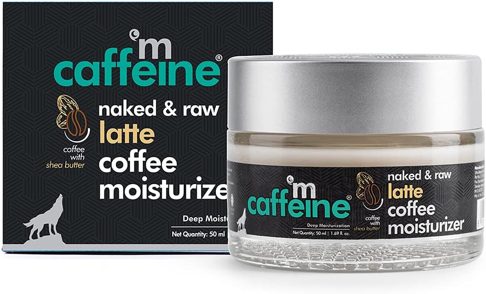 mCaffeine Naked & Raw Latte Coffee Face Moisturizer - Hydrating Cream, 50ml