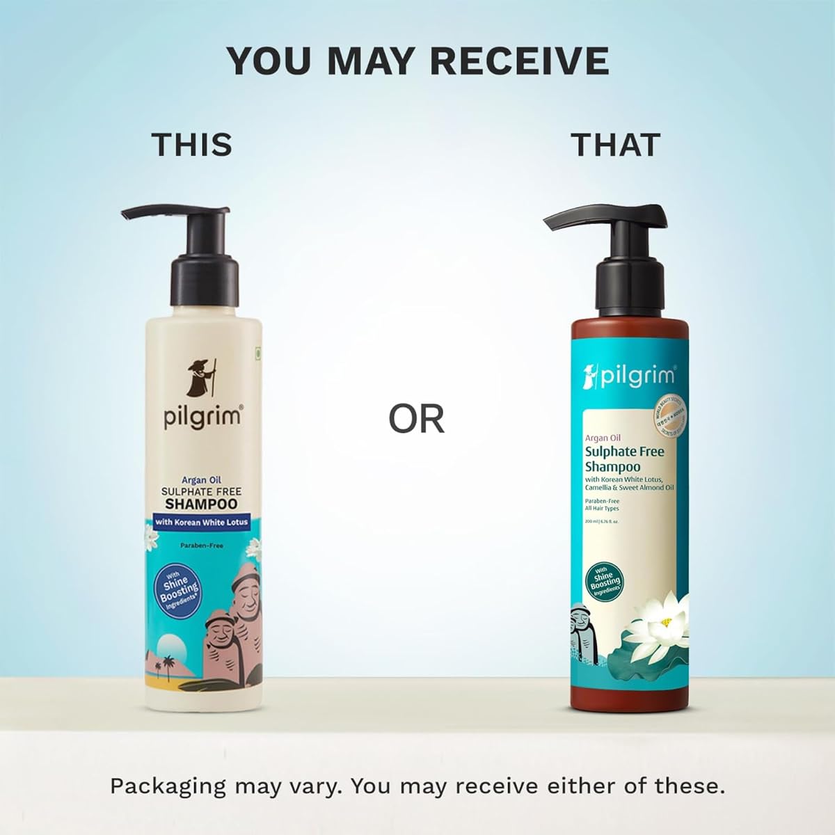 Pilgrim Argan Oil Sulphate-Free Shampoo with Korean White Lotus & Camellia - 200ml - Image 2