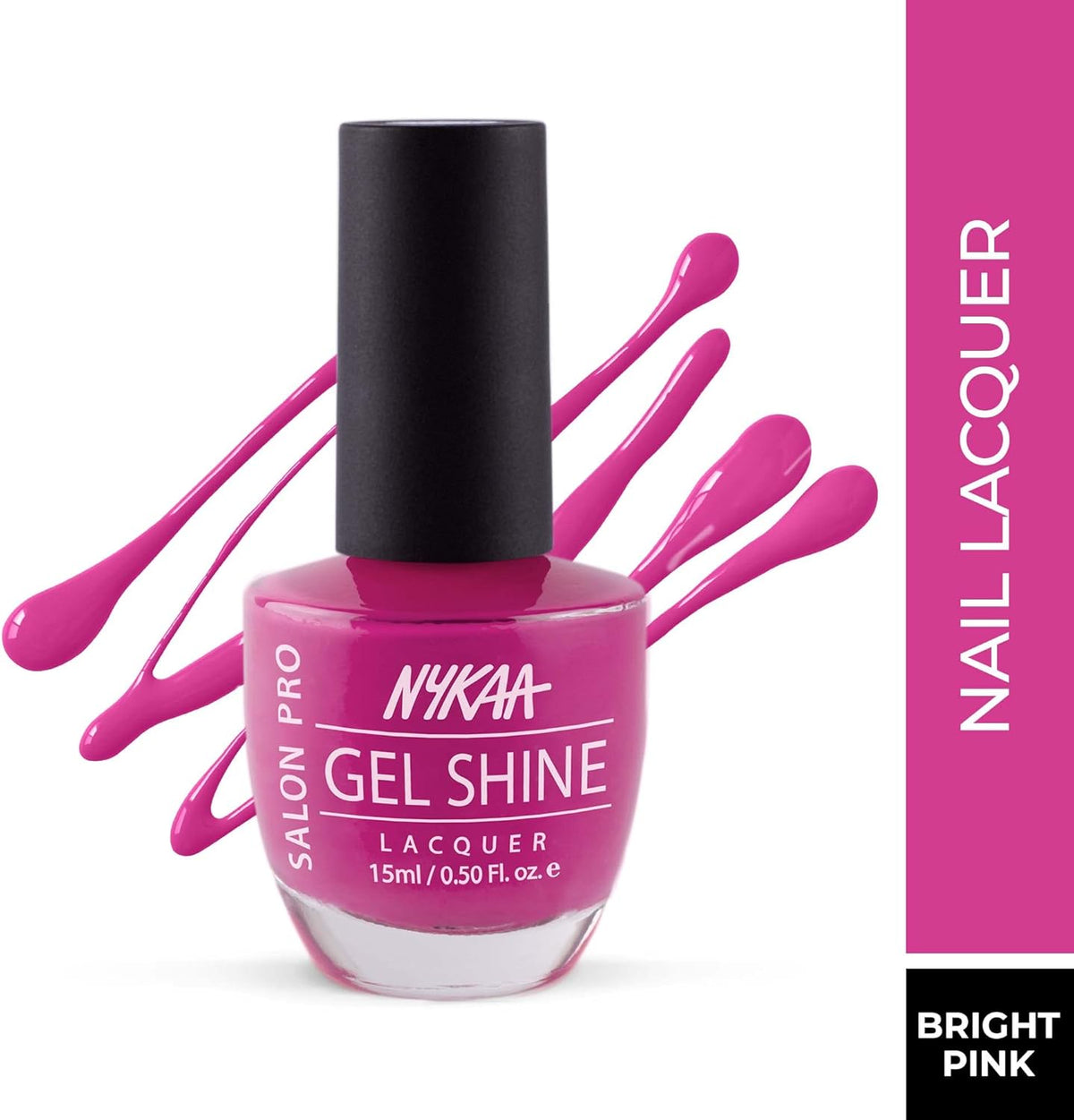 Nykaa Salon Shine Gel Nail Lacquer Jaipur Diary Shade 220 - 15ml - Image 2
