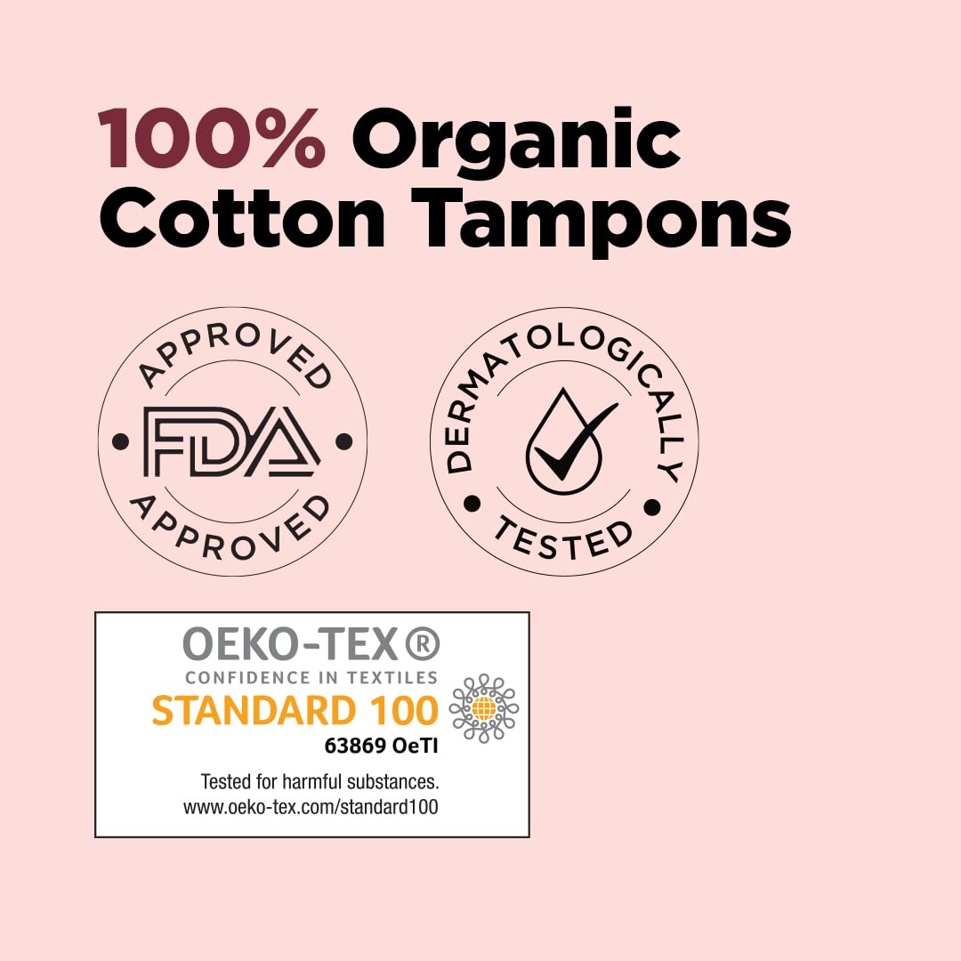 Pee Safe 100% Organic Tampons Super Plus - 16 Pack - Image 3