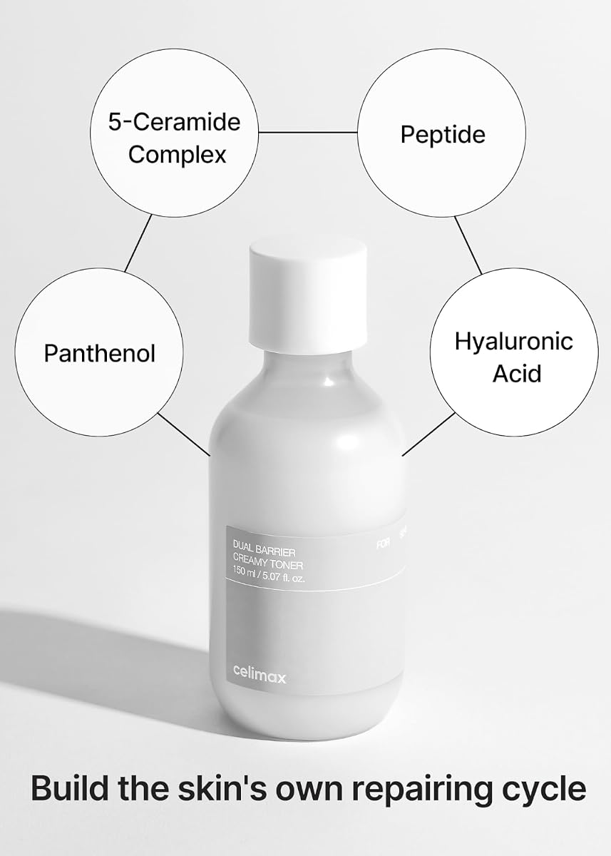 CELIMAX Dual Barrier Creamy Toner with Ceramides - 150ml - Image 6
