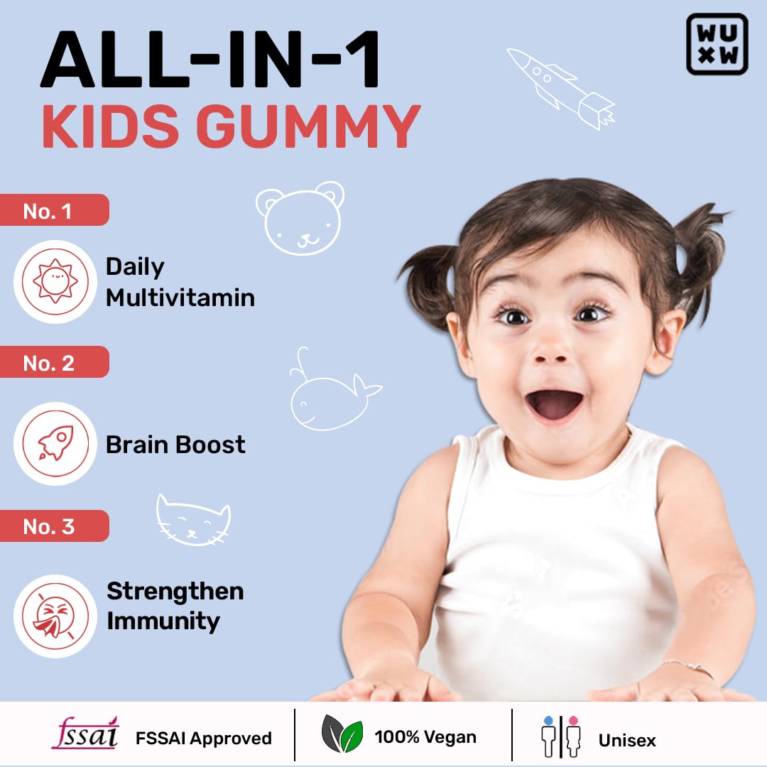What's Up Multivitamin Gummies for Kids - 30 Days Pack (Ages 5-17)