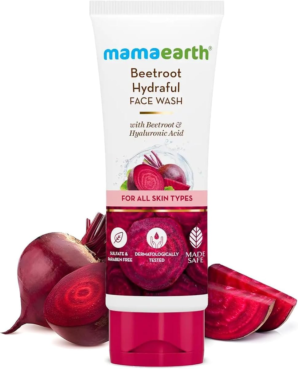 Mamaearth Beetroot Gentle Face Wash with Hyaluronic Acid - 100ml - Image 3