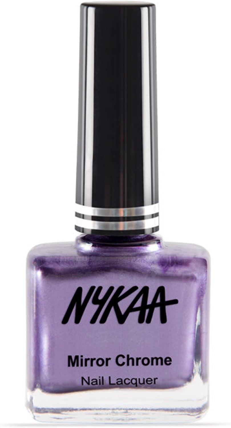 Nykaa Mirror Chrome Nail Lacquer - Purple Galaxy Shade No. 178 - Image 4