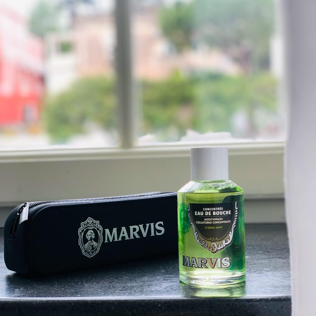 Marvis Strong Mint Mouthwash - Refreshing Oral Care, 120ml - Image 3