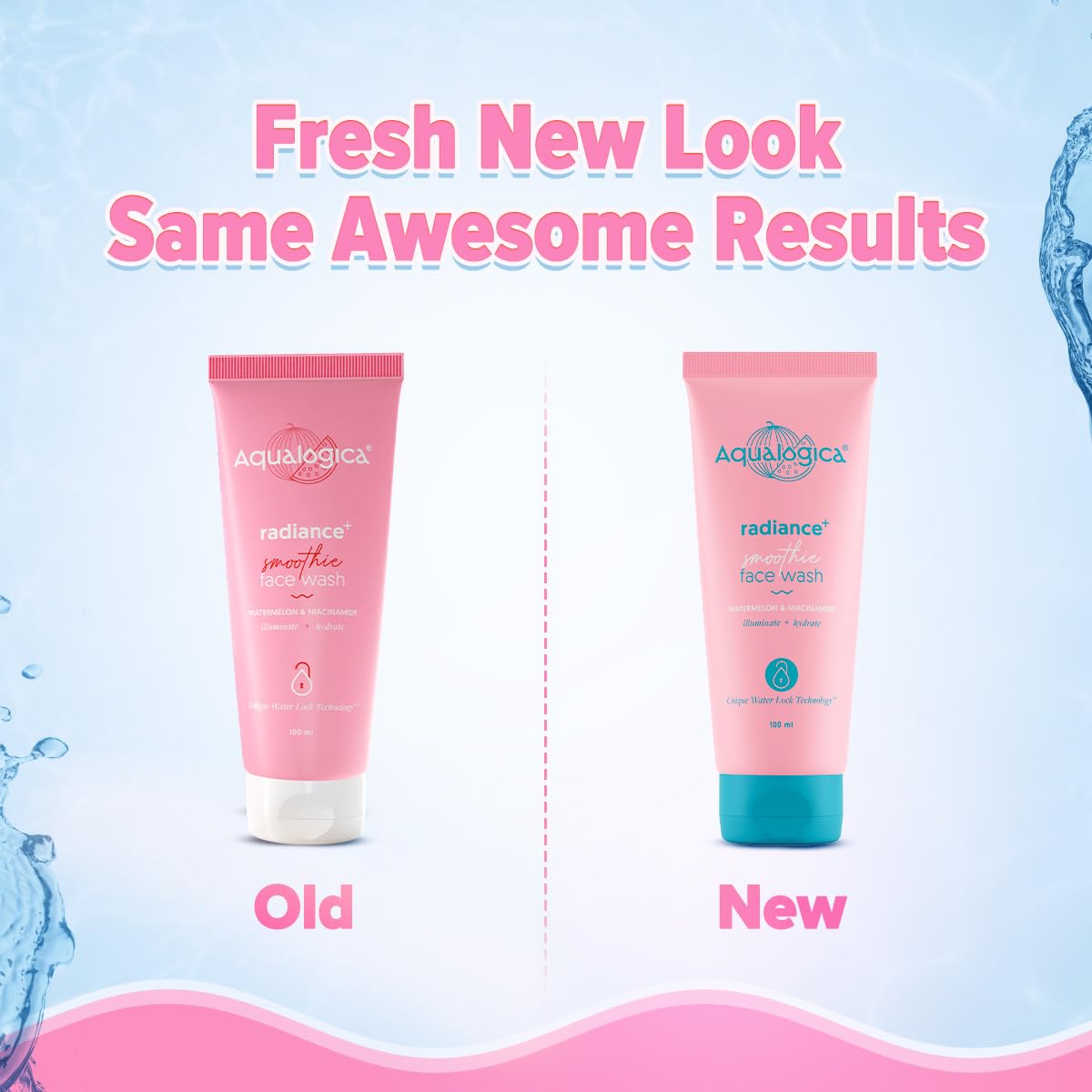 AQUALOGICA Radiance+ Smoothie Face Wash - Watermelon & Niacinamide, 100ml - Image 5