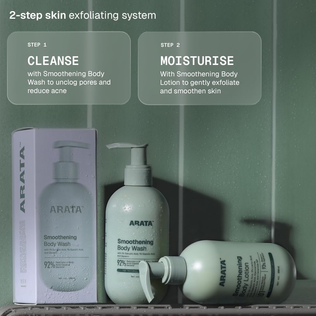 Arata 1% Salicylic Acid Exfoliating Body Wash - 300ml - Image 5