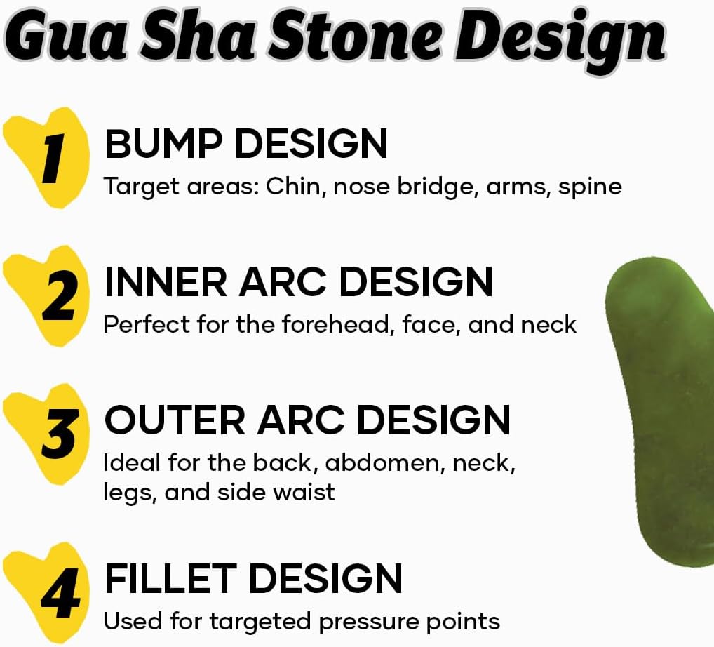 GHC Saturn Jade Roller & Gua Sha Tool - Natural Himalayan Stone, 105g - Image 4