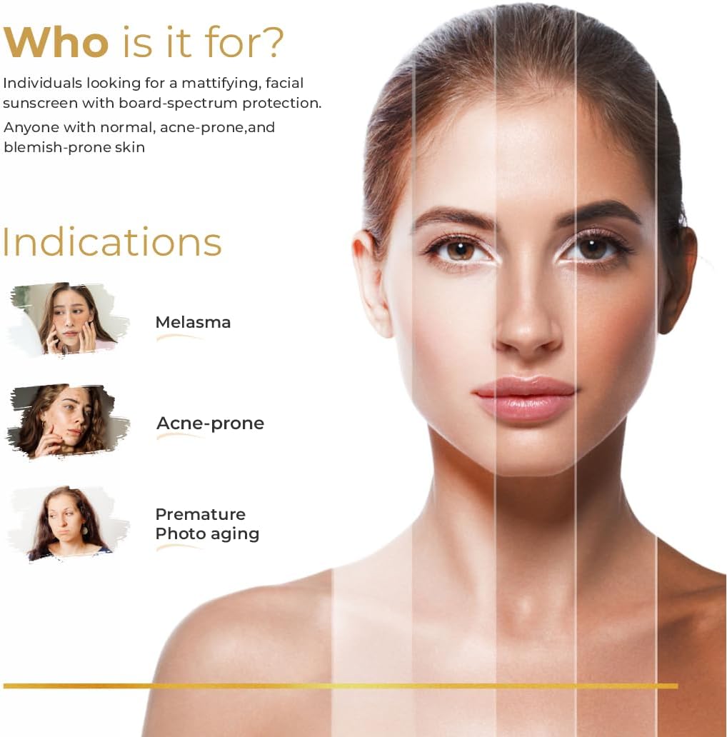 Brinton UV Doux Gold Silicone Sunscreen Gel SPF 50 PA+++ with Vitamin C & E, 50g - Image 5