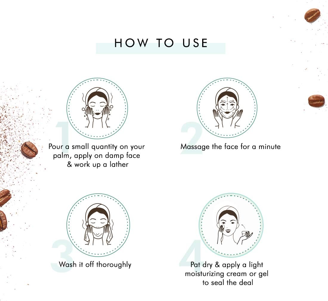 mCaffeine Naked & Raw Coffee Face Wash - 75ML - Image 3