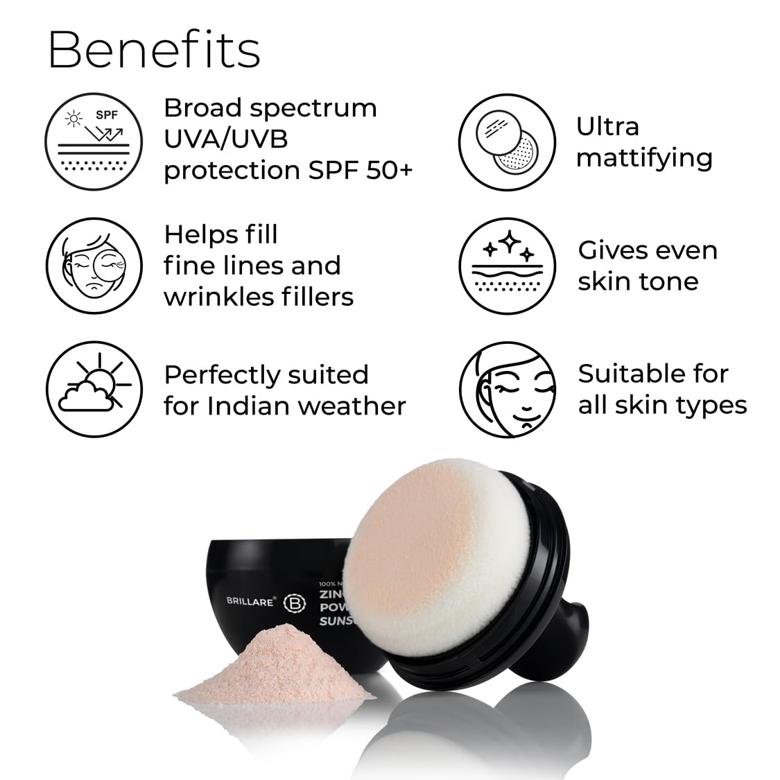 Brillaire Zinc Powder Sunscreen - 4 Gm Sun Care Solution - Image 5
