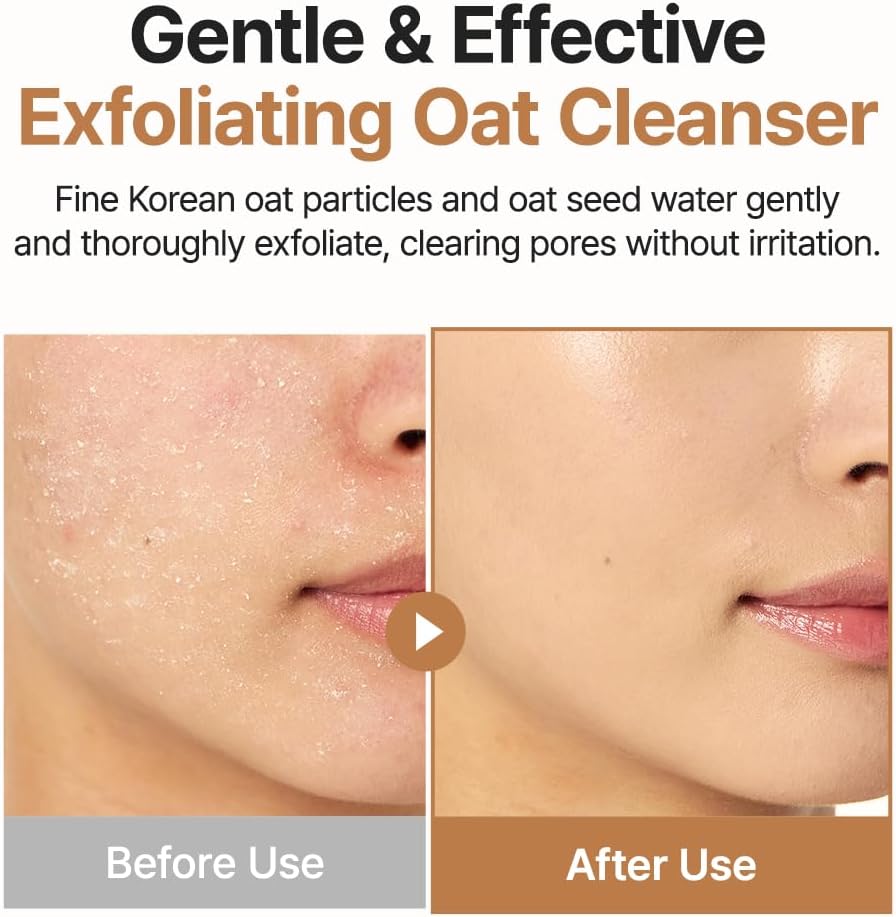 Purito Oat Gentle Exfoliating Facial Scrub Cleanser - 150ml - Image 2