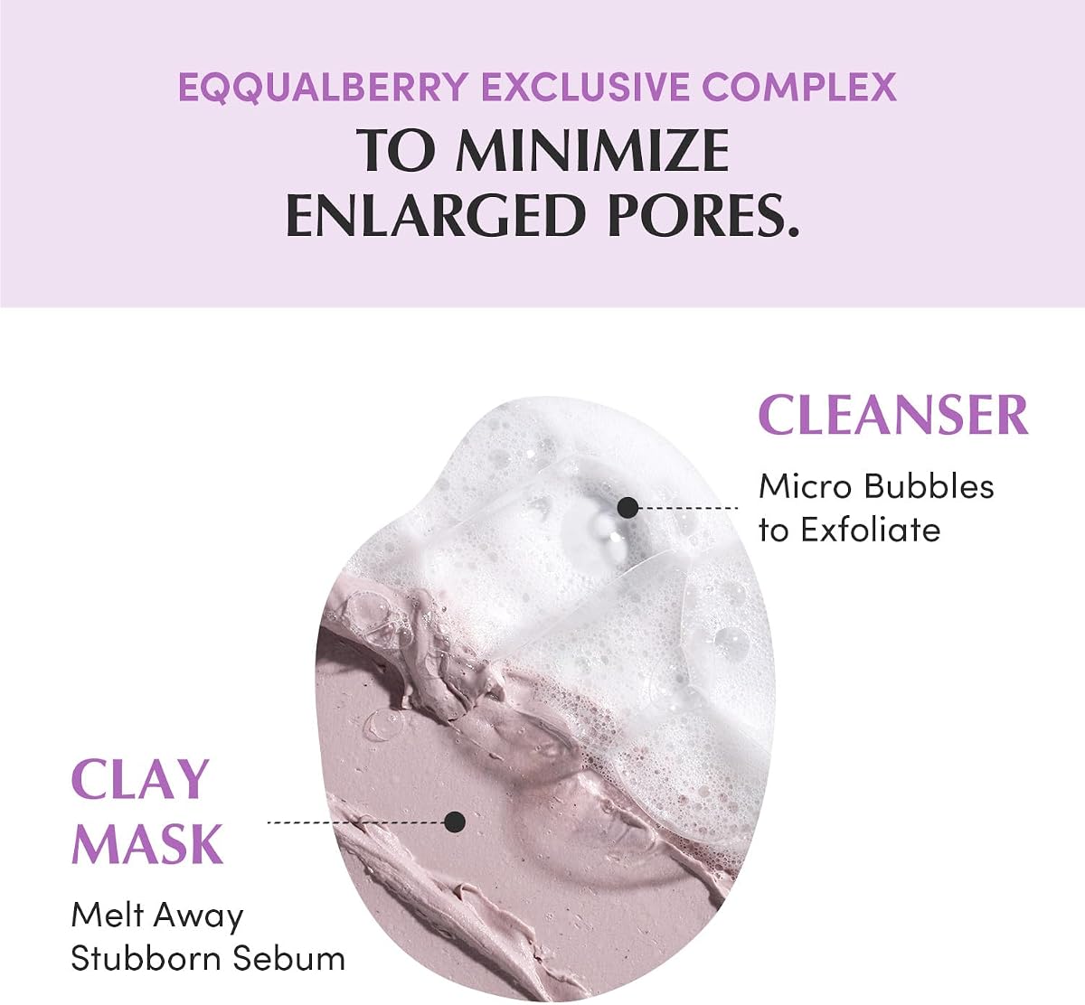 Eqqualberry Purple Rice Pore Purifying Pack Cleanser - Clay and Foam, 130g - Image 6