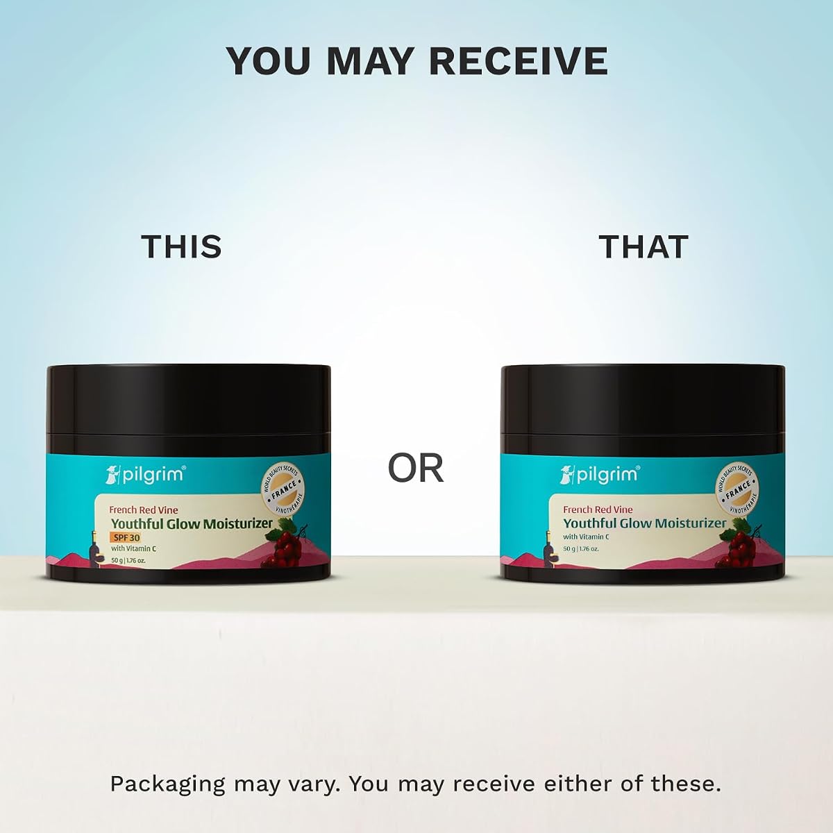Pilgrim Face Moisturiser with Red Vine, Vitamin C & SPF 30, 50g - Image 2