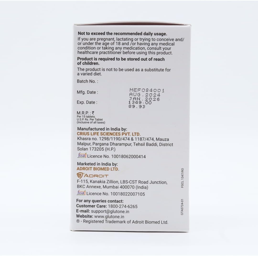 Glutone-A Beauty Supplements - Japanese Glutathione Tablets, 15 Count - Image 4