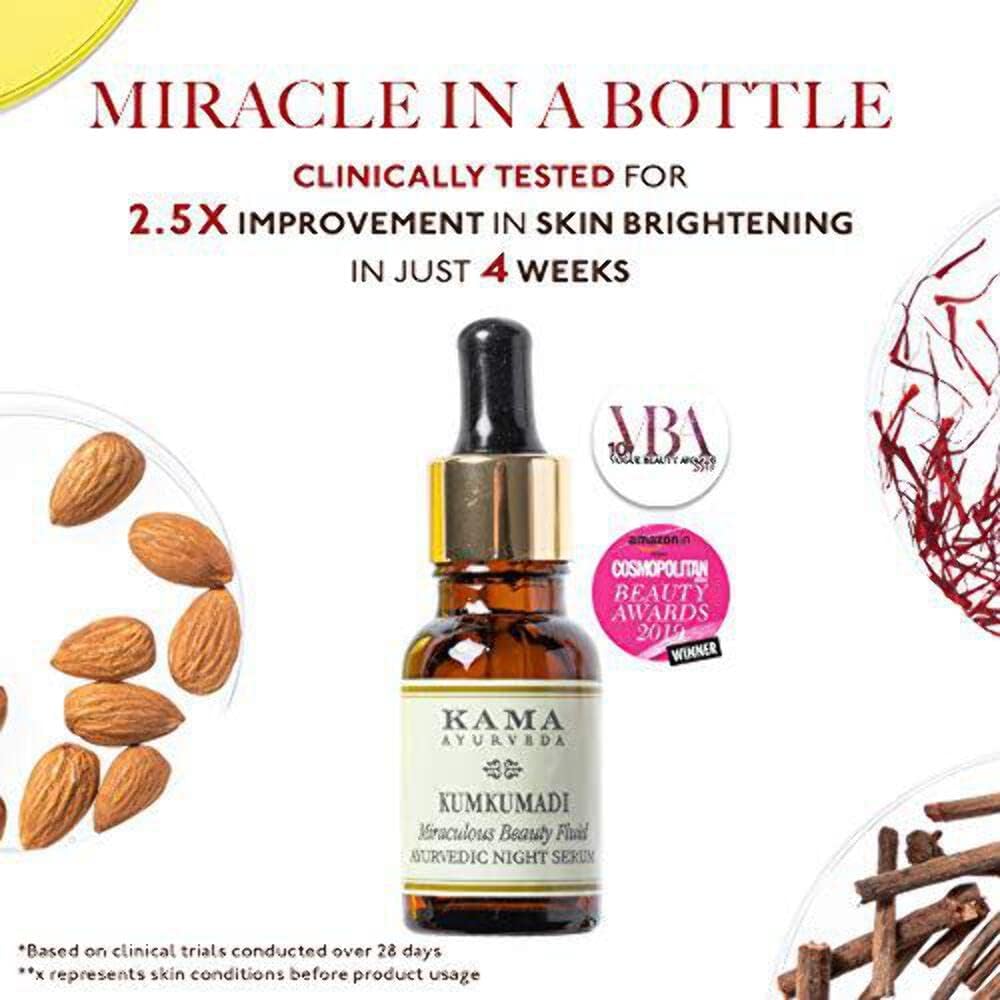 Kama Ayurveda Kumkumadi Miraculous Beauty Fluid - Ayurvedic Night Serum, 12ml - Image 4