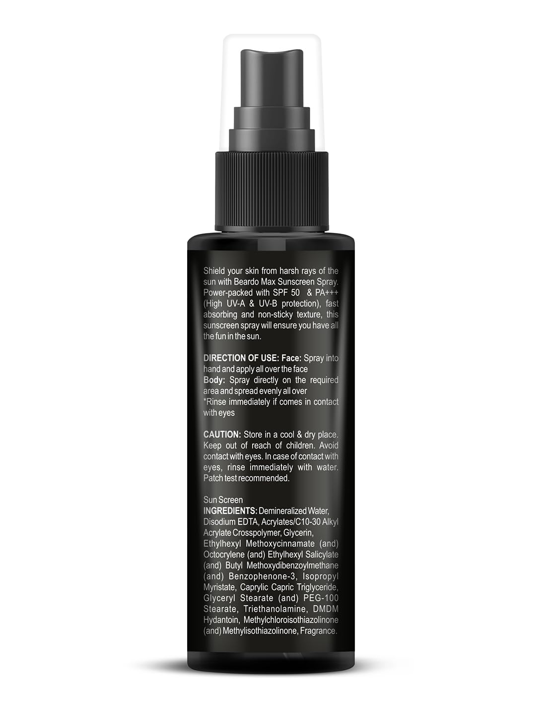 Beardo Max Sunscreen Spray SPF50 - Sun Care Protection, 50ml - Image 8