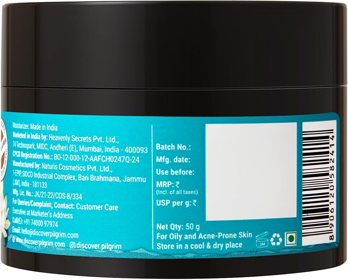 Pilgrim Korean Oil-Free Gel Moisturizer with Hyaluronic Acid - 50g - Image 8