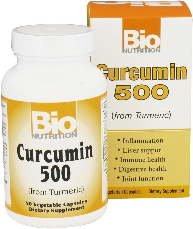 Bio Nutrition Turmeric Curcumin Dietary Supplement - 50 Capsules