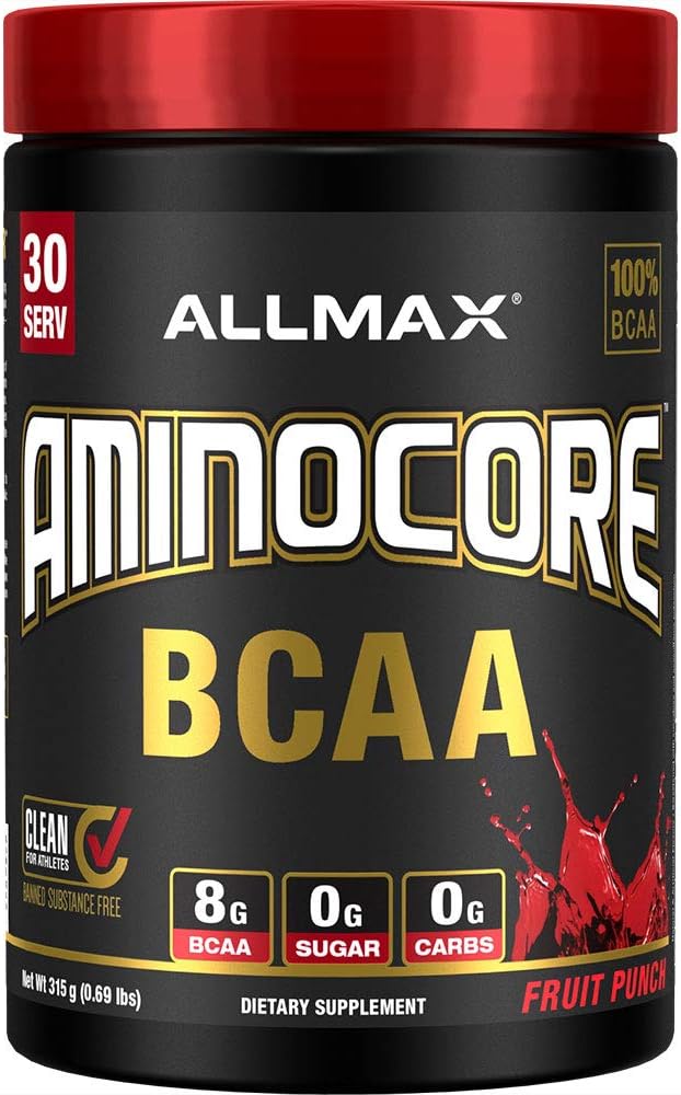 Allmax Nutrition Aminocore BCAA Powder Fruit Punch - 315g