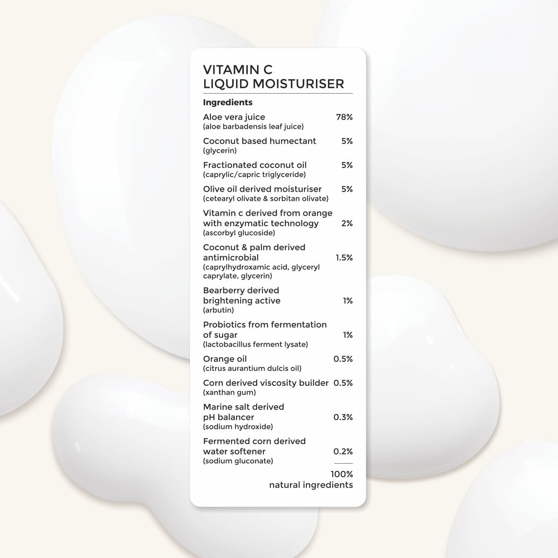 Brillaire Vitamin C Liquid Moisturiser - 100% Natural, 50ml - Image 2