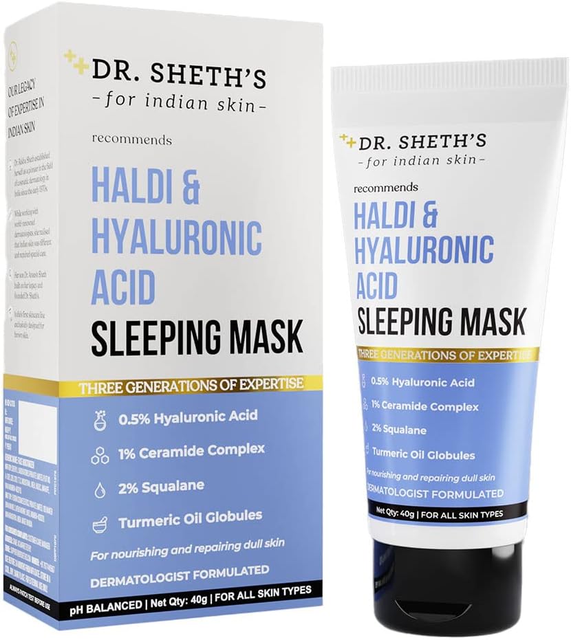Dr. Sheth's Haldi & Hyaluronic Acid Sleeping Mask - 40g