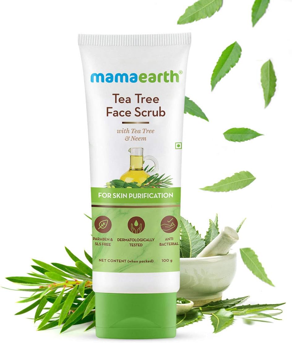 Mamaearth Tea Tree Face Scrub - Skin Purification, 100g - Image 2