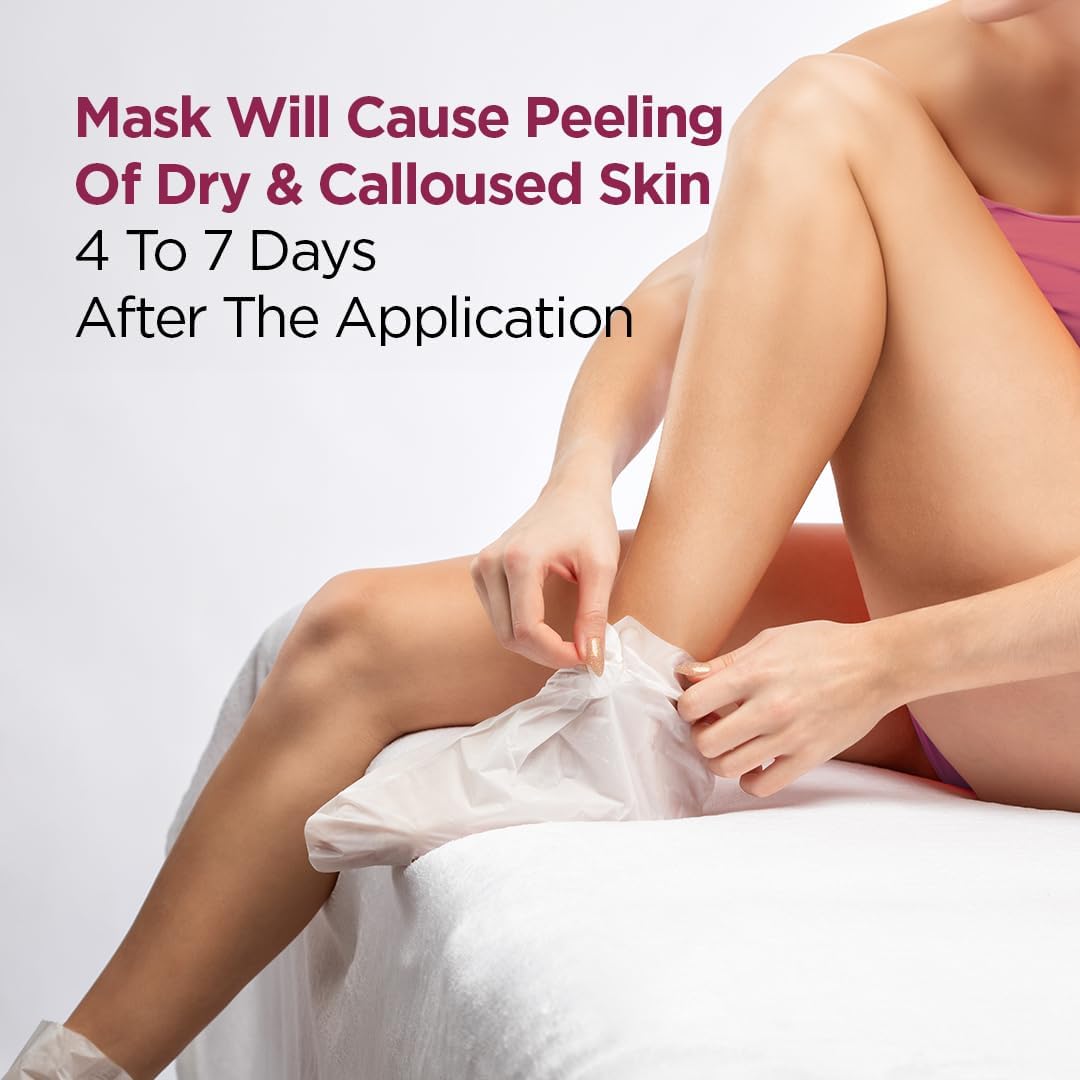 Pee Safe Furr Exfloating Foot Peel Mask - Foot Exfoliator Mask - Image 6