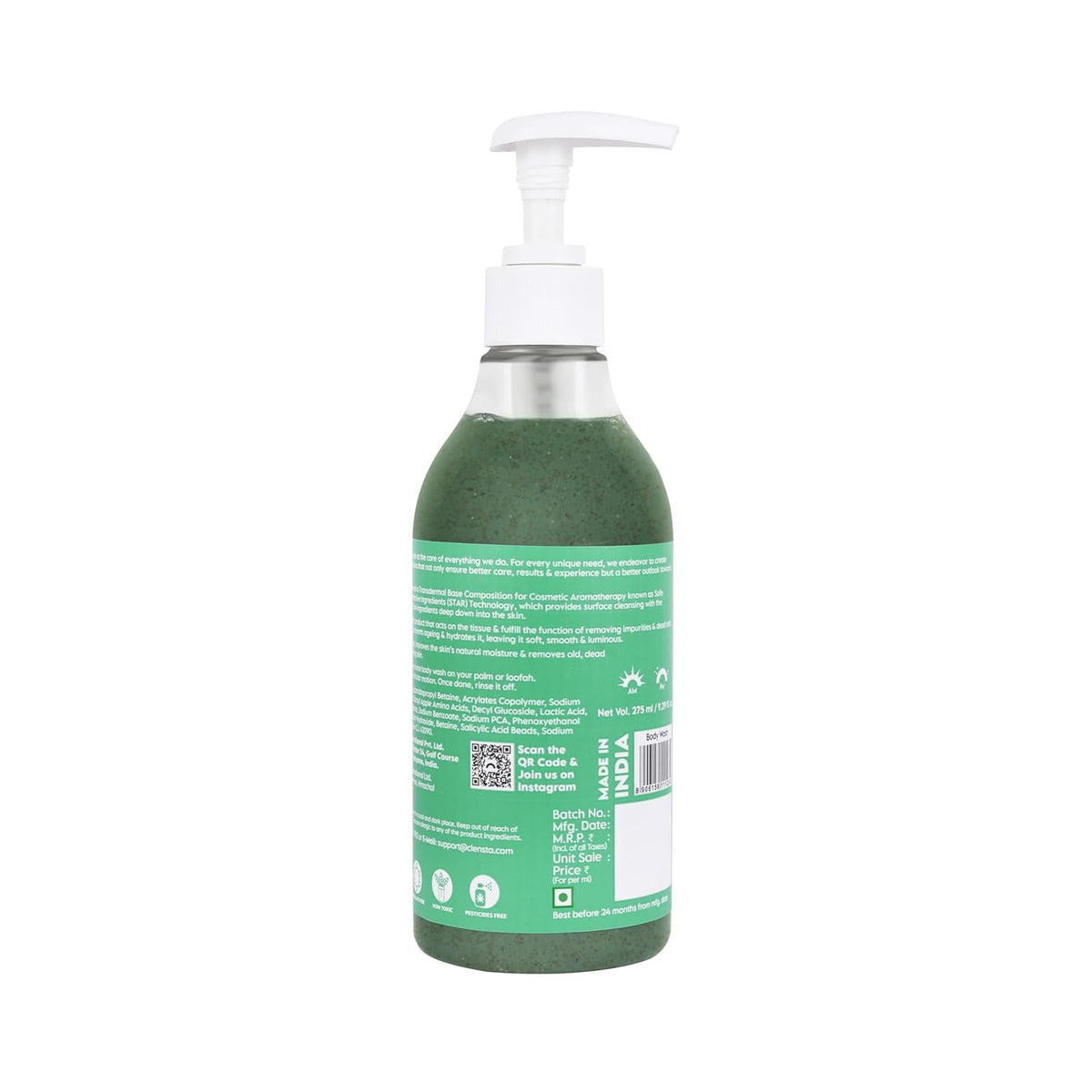 Clensta Body Wash Exfoliate - 275 ml - Image 2