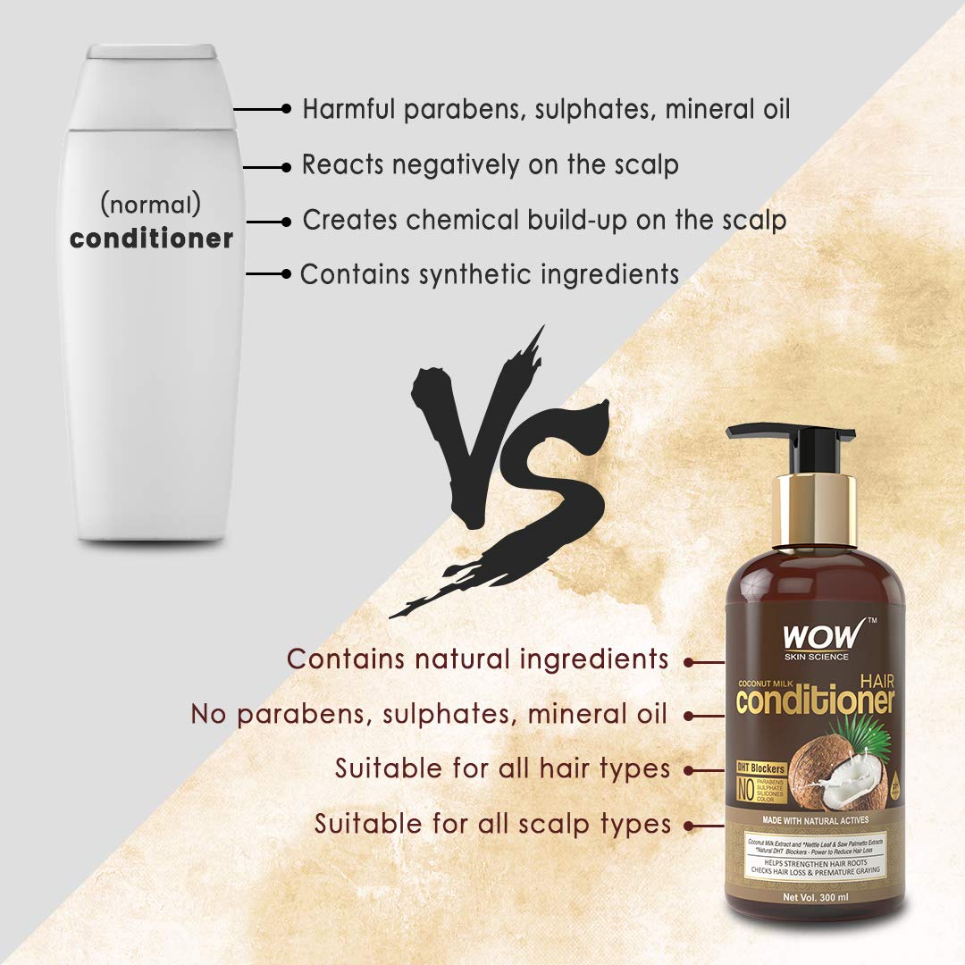 Wow Coconut Milk Conditioner for Nourished Hair, 300ml - Image 6