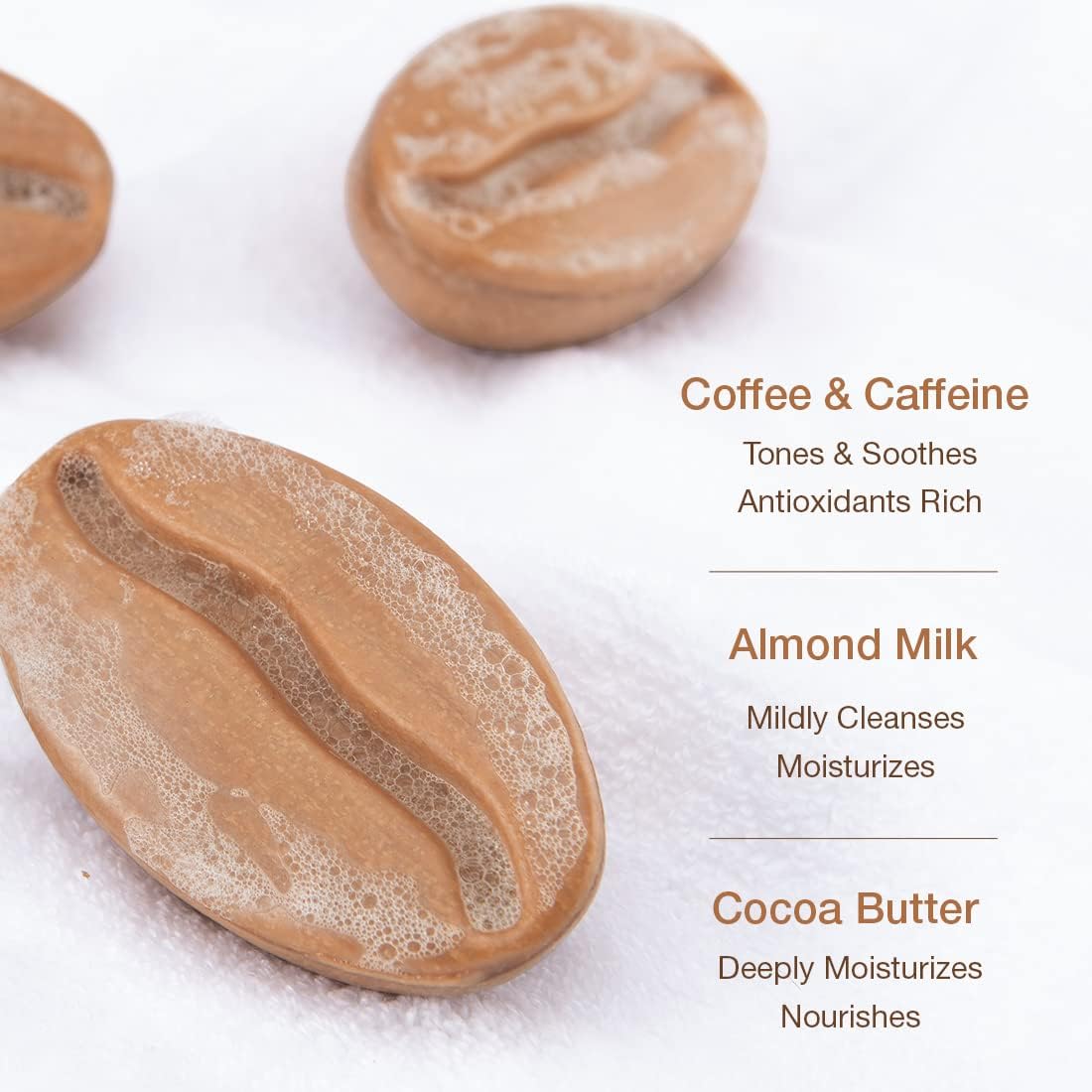 mCaffeine Cream Coffee Bathing Bar - Body Care, 100g - Image 3