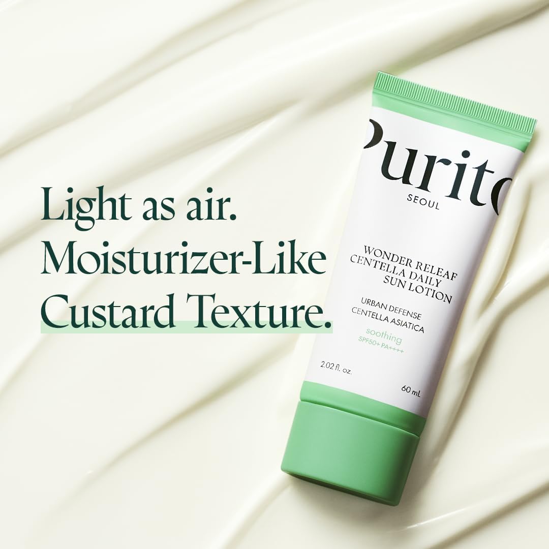 Purito Wonder Releaf Centella Daily Sun Lotion - SPF Protection, 60ml - Image 4
