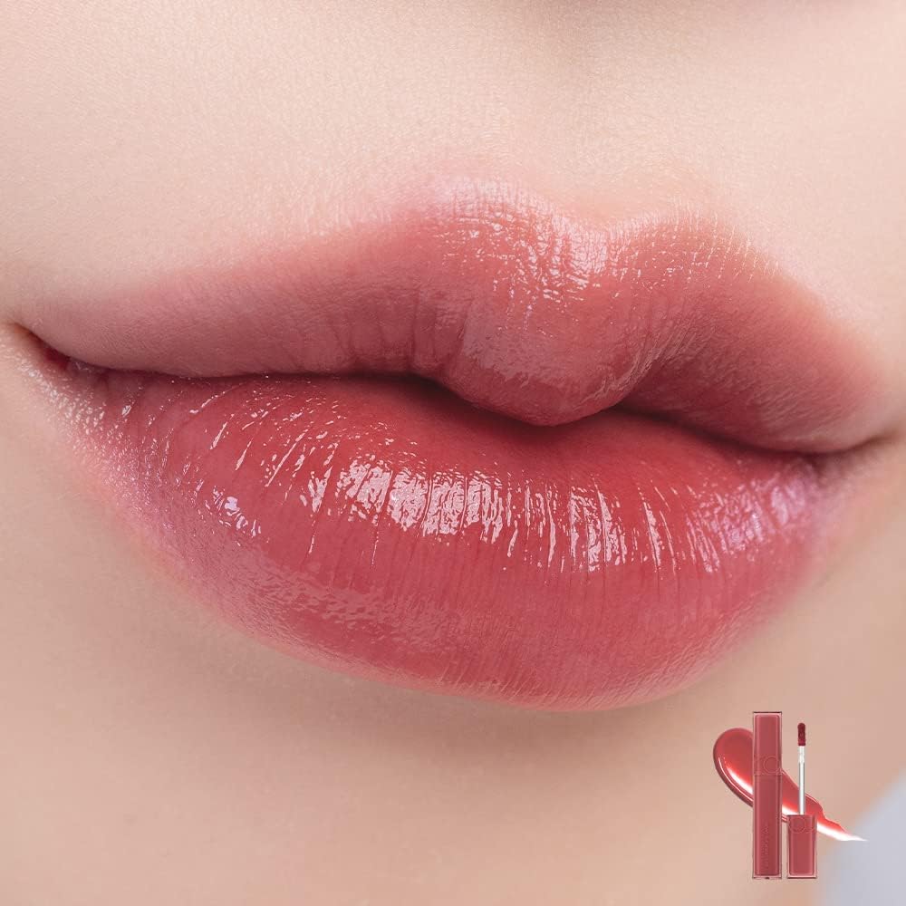 Rom&Nd Dewy·Ful Water Tint 03 If Rose - Glossy Liquid Lipstick, 5.0g - Image 2