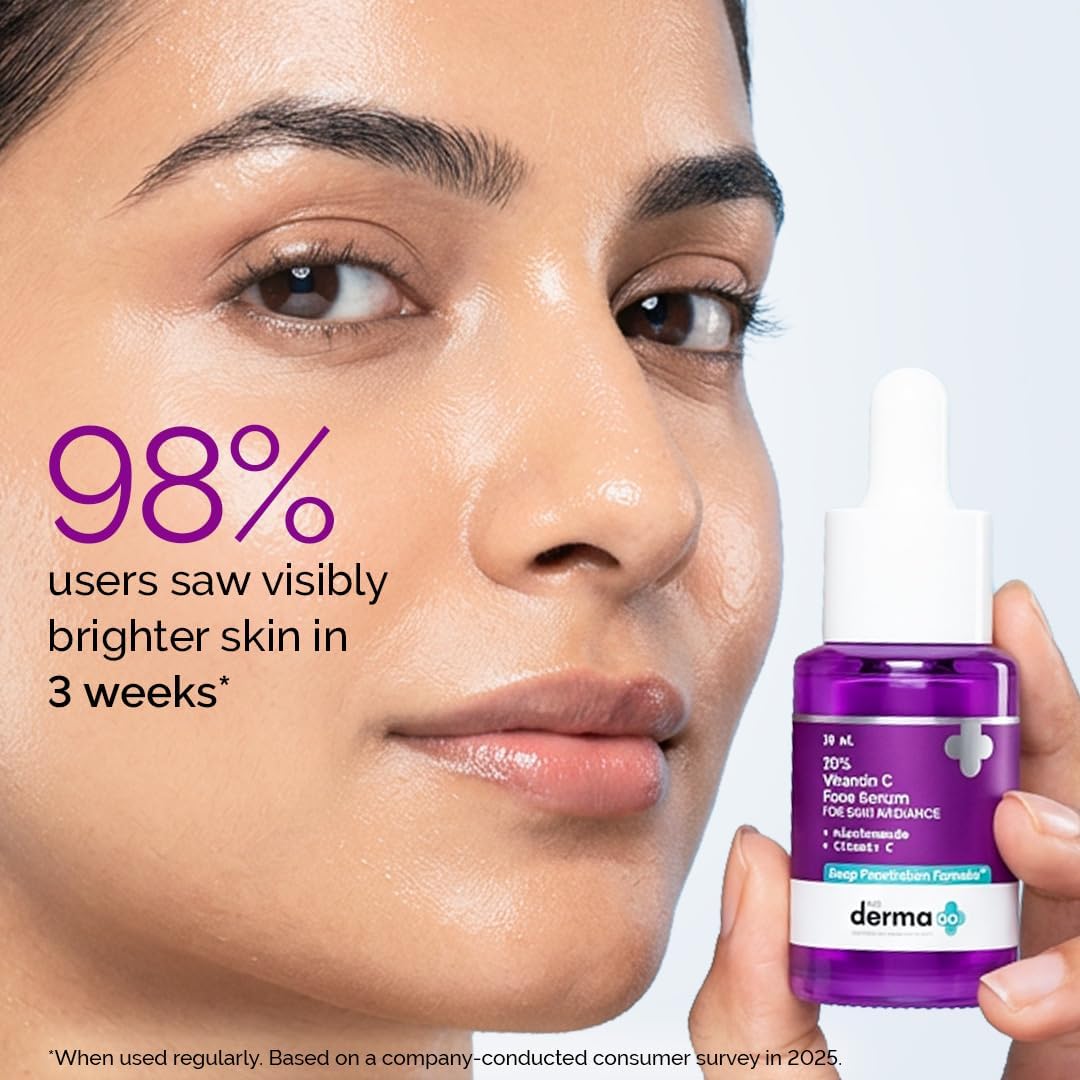 The Derma Co Vitamin C Face Serum - 10% with Niacinamide & Hyaluronic Acid, 10ml - Image 3