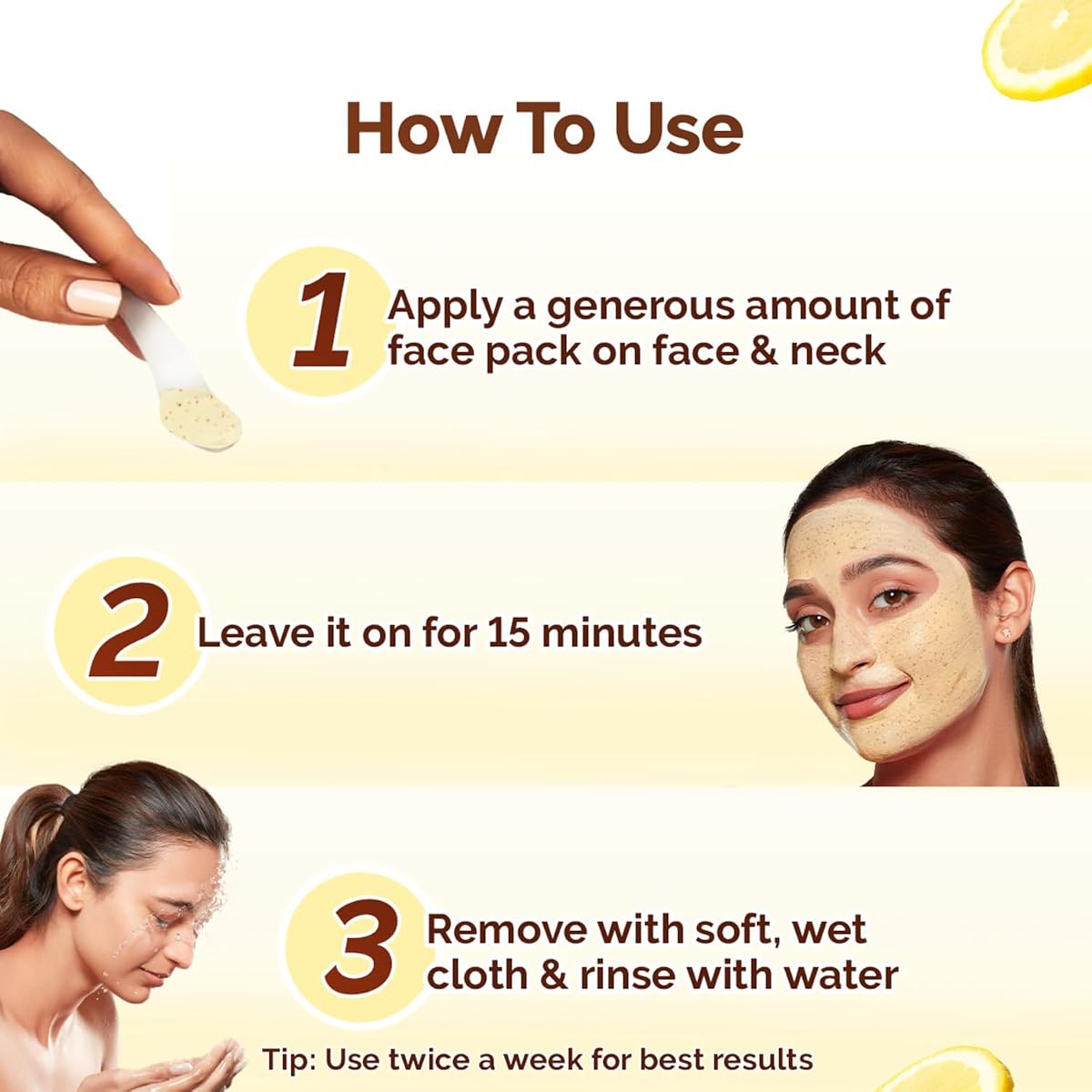 Mamaearth Vitamin C Face Mask - Skin Illumination with Turmeric & Kaolin Clay, 100g - Image 5