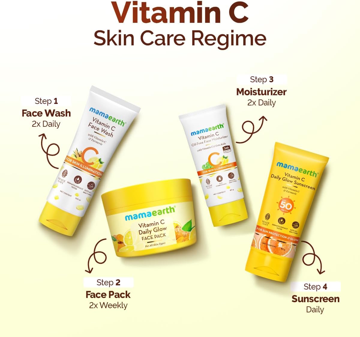 Mamaearth Vitamin C Daily Glow Sunscreen SPF 50, 50g - Image 5