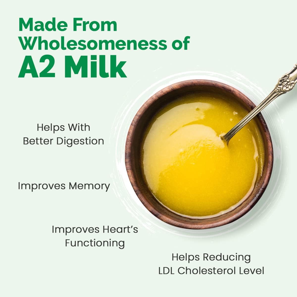Auric A2 Desi Cow Ghee - Bilona Curd Churned, Lab Tested - 500ml - Image 7