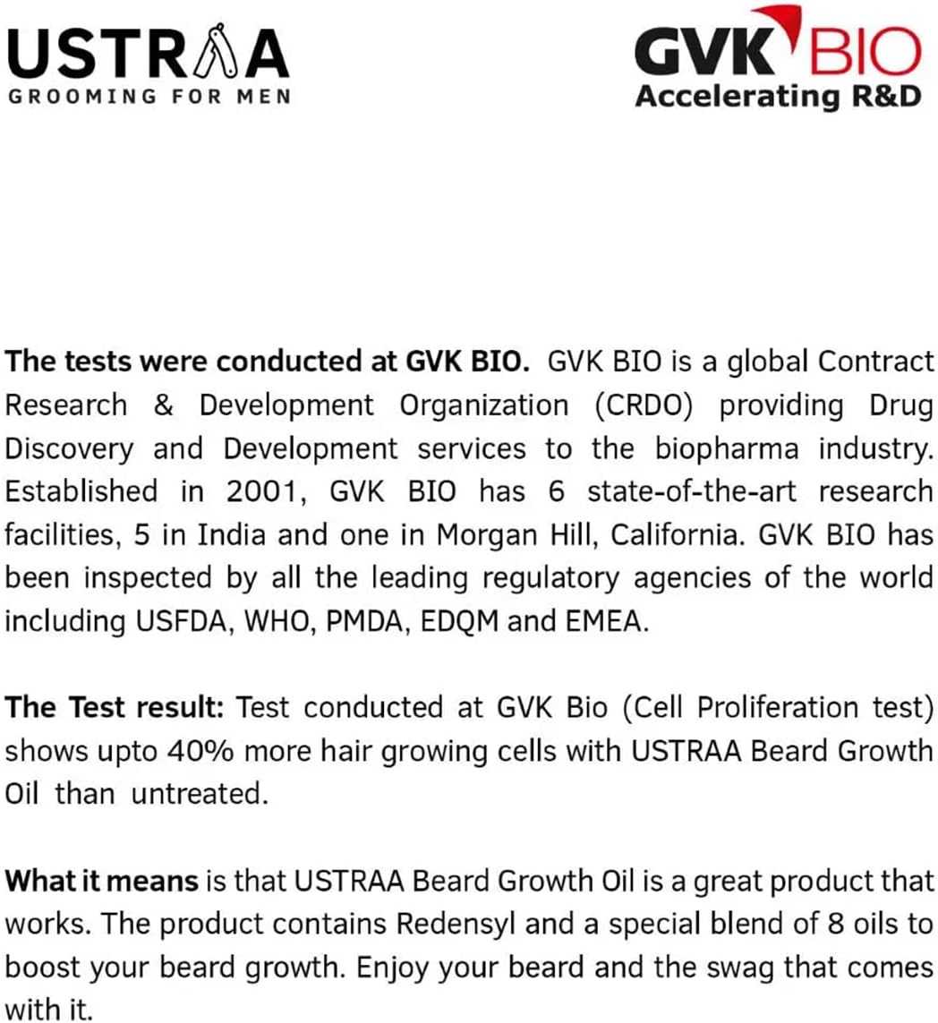Ustraa Beard Growth Oil with Redensyl & Natural Oils, 35ml - Image 6