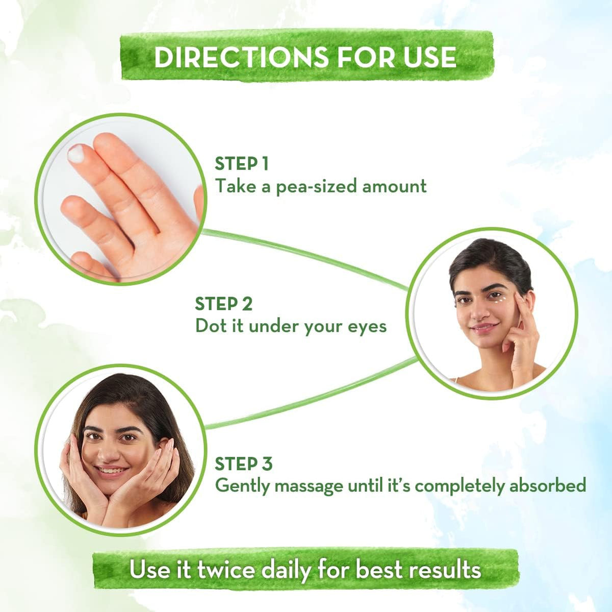 Mamaearth Vitamin C Daily Glow Under Eye Cream with Turmeric for Dark Circles, 20g - Image 4