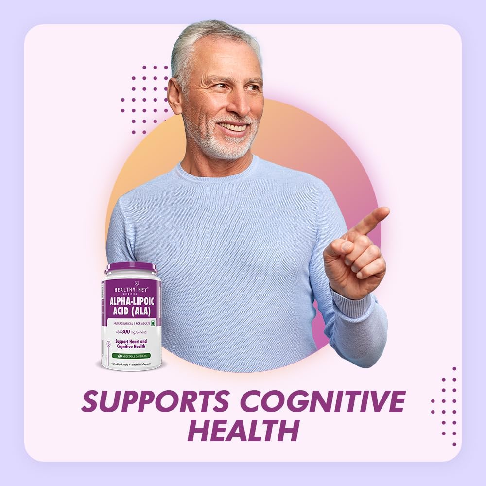 HealthyHey Alpha Lipoic Acid - 60 Veg. Capsules, Gluten Free & Non-GMO - Image 4