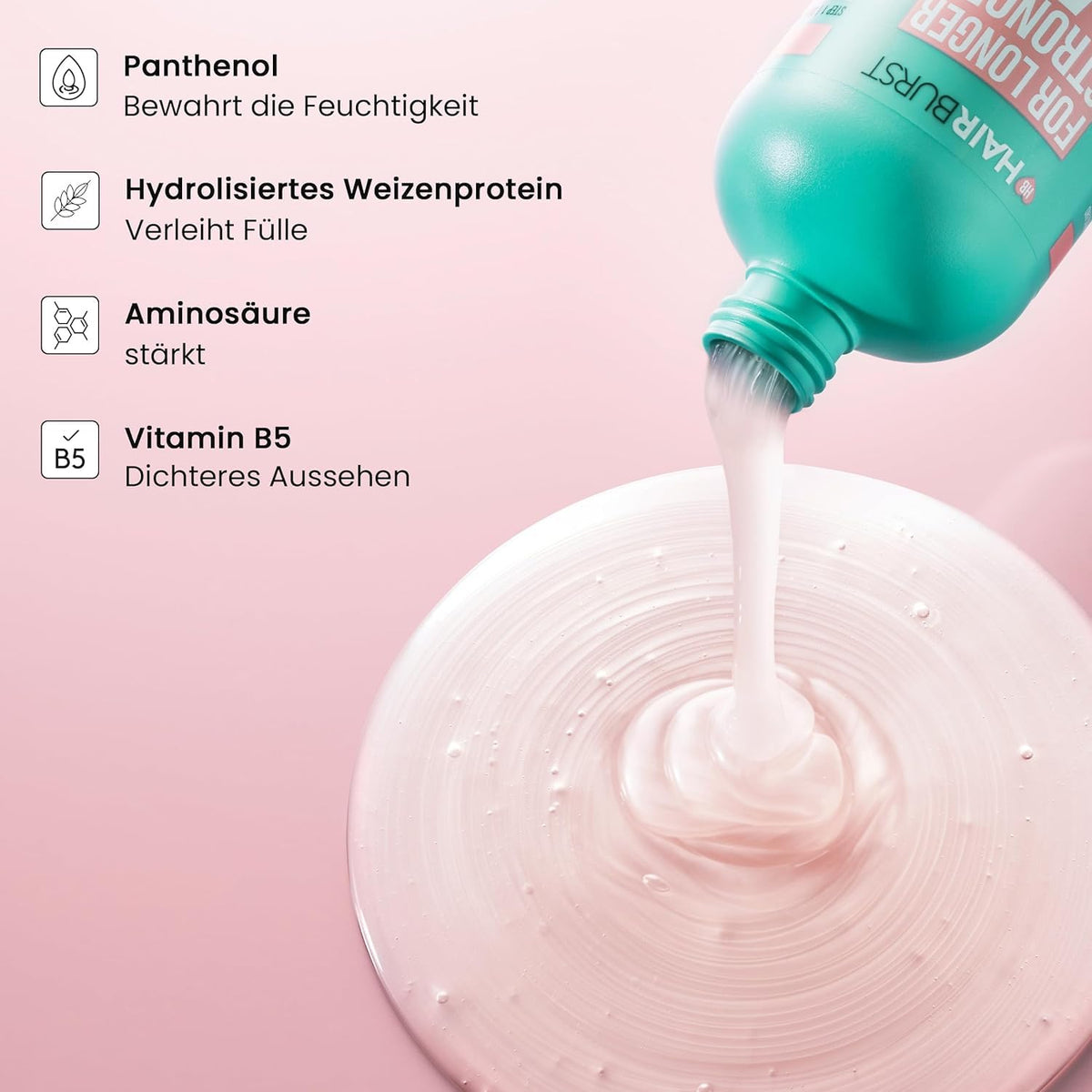 Hairburst Hair Growth Shampoo - No SLS & Parabens, Coconut & Avocado Aroma, 350ml - Image 2