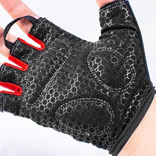 Burnlab Flex Gym Gloves - XL, White - Stretchable Spandex, Gel Padding - Image 8
