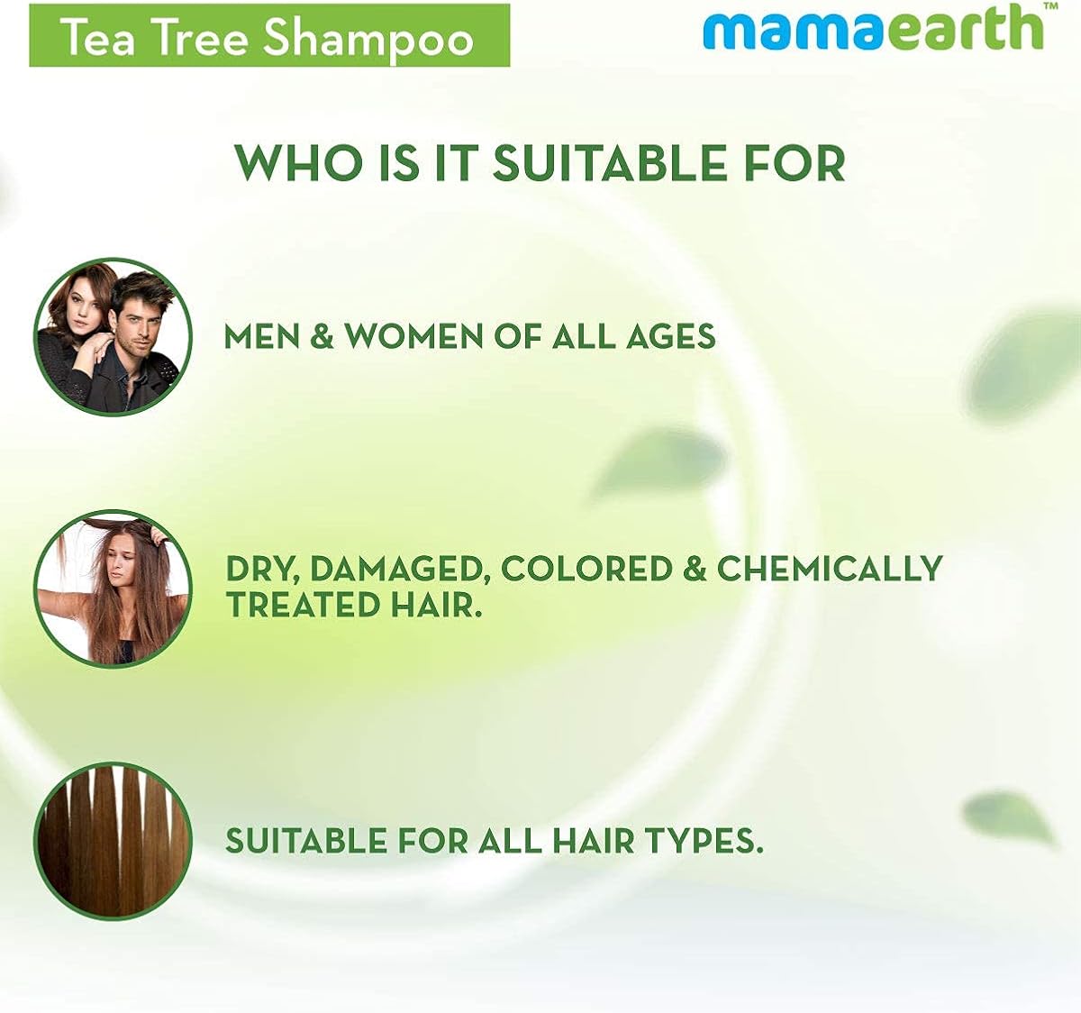 Mamaearth Tea Tree Anti-Dandruff Shampoo with Ginger Oil - 250ml - Image 6