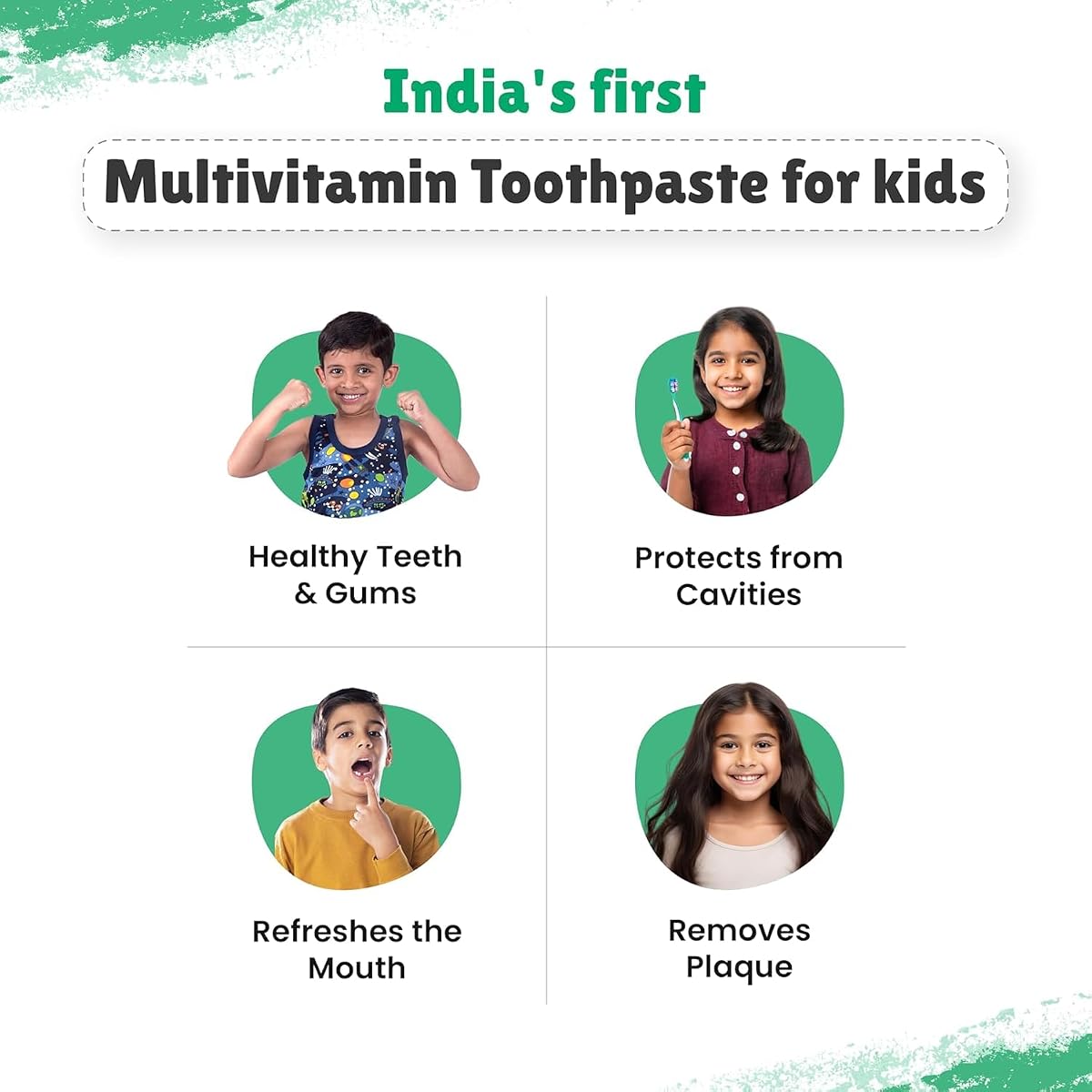Little Joys Kids Multivitamin Toothpaste - Strawberry Flavour, 80g - Image 4